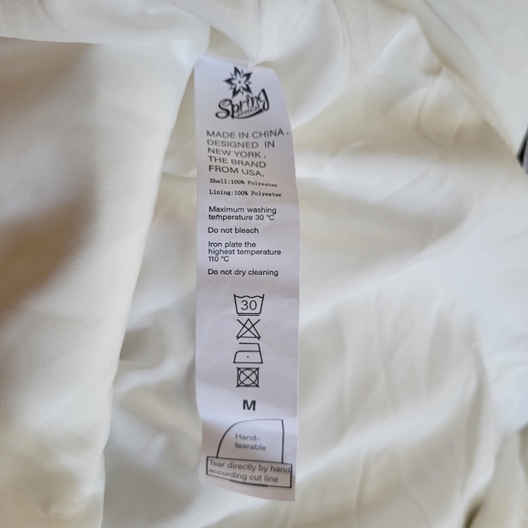 NWT SPRING SEASON PREMIUM White One Button Blazer - Picture 7 of 7